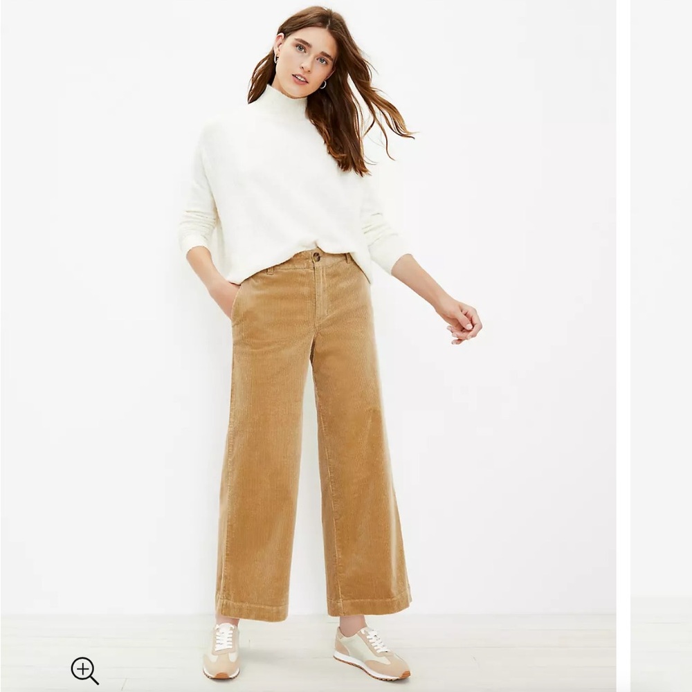 The loft Wide leg corduroy pants NWOT